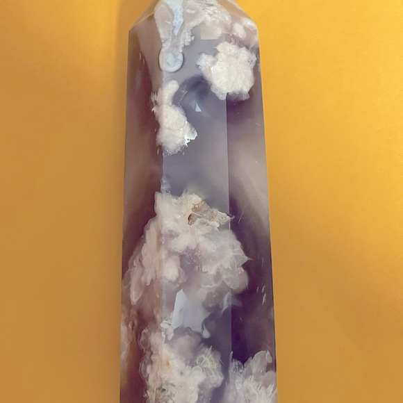 Flower agate with druzy - Picture 3 of 3